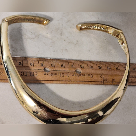 Vintage Oscar De La Renta Hinged Chocker Necklace - Picture 7 of 15